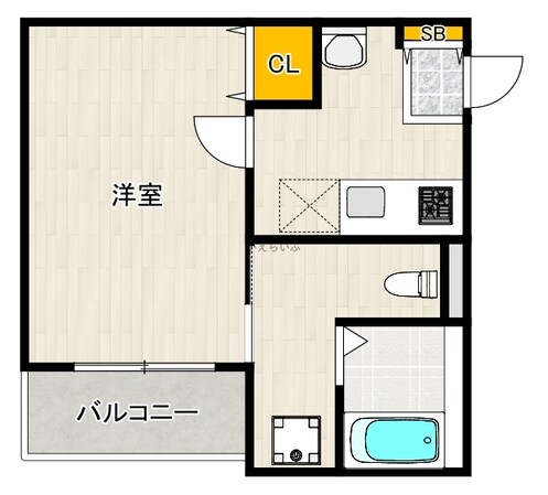 カローレ鶴見の物件間取画像